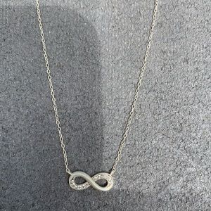 LIGHTLY USED INFINITY SIGN SILVER NECKLACE